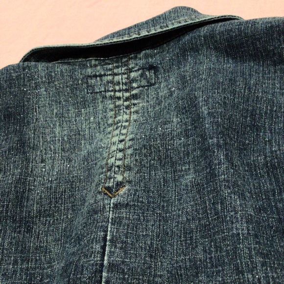 ❤️Vintage Baccini light sparkle jean jacket size large - Picture 12 of 12